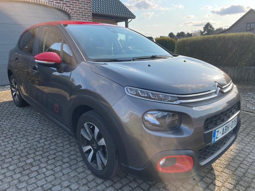 Citroen C3, 1.2 benzine, Bouwj 2018, 79.000km, garantie, Autos, Argent ou Gris, Achat, Euro 6, Boîte manuelle