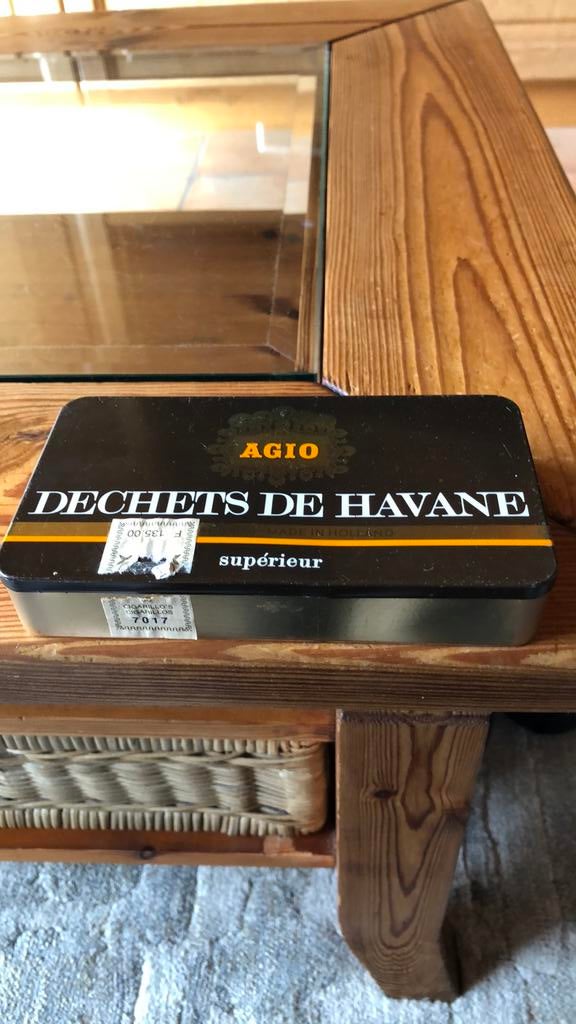 Metalen Agio Dechets de Havane doosje, Ophalen of Verzenden, Gebruikt
