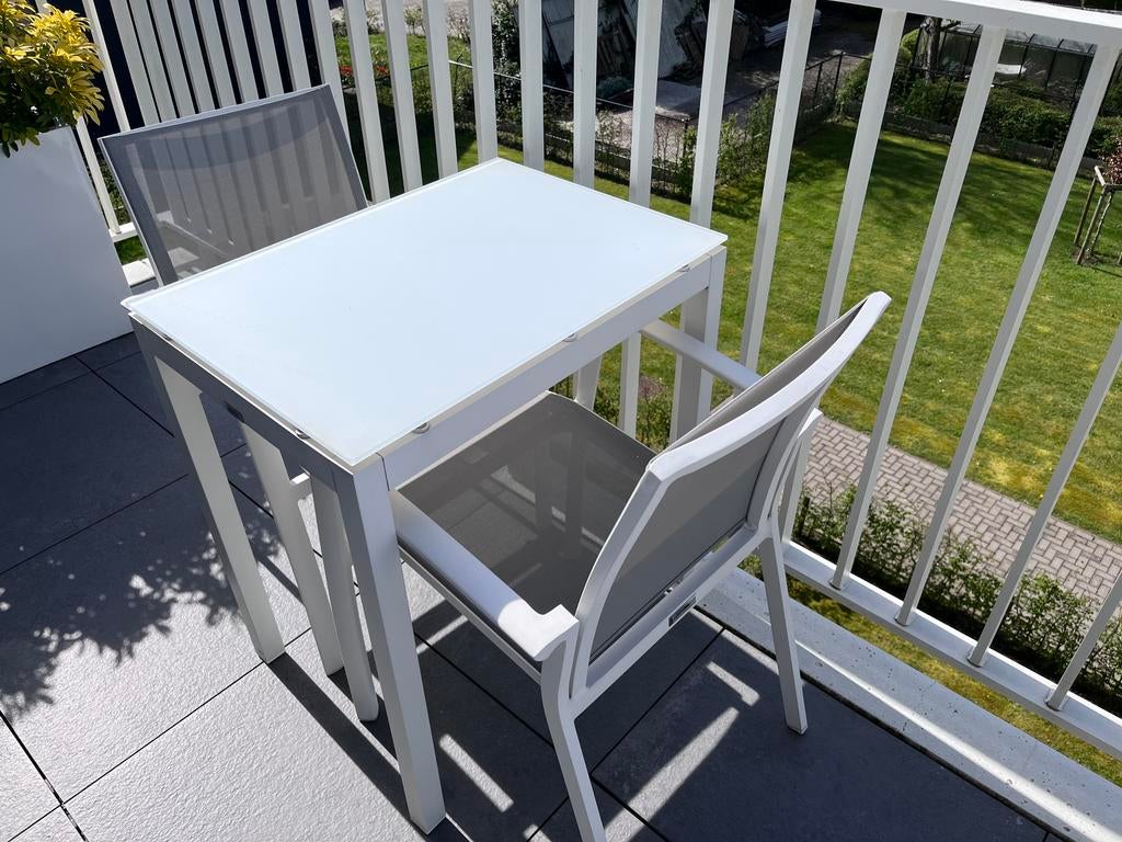 Mooie Jati & Kebon tuinset, Jardin & Terrasse, Ensembles de jardin, Salons de jardin, Aluminium, Chaise, Enlèvement