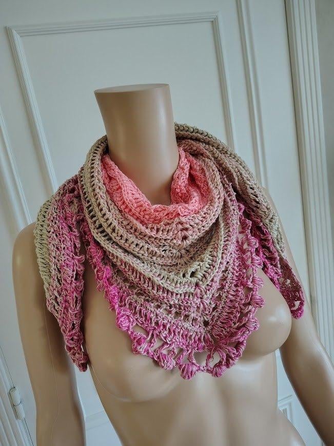 Zomerse gehaakte sjaal, Vêtements | Femmes, Bonnets, Écharpes & Gants, Écharpe, Enlèvement ou Envoi