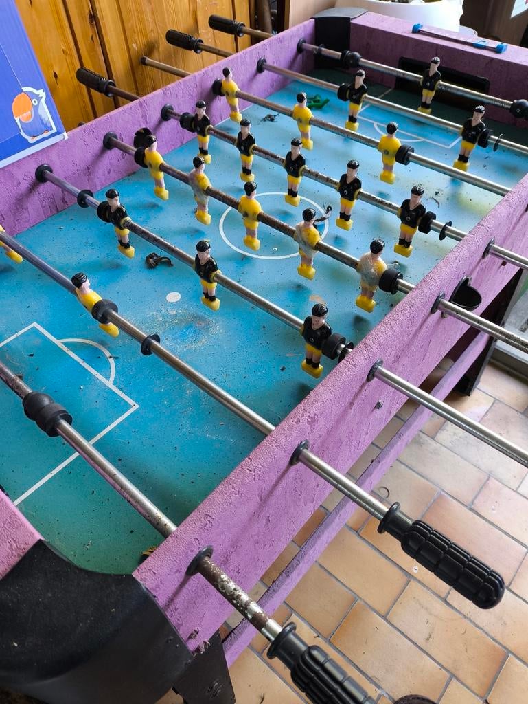 Voetbaltafel, Ophalen