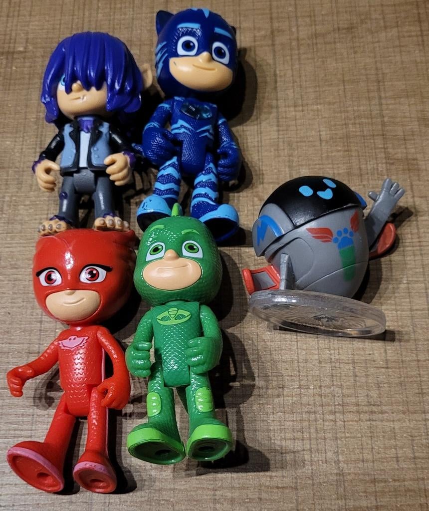 PJ Masks: 5 speelfiguren, Ophalen of Verzenden, Gebruikt