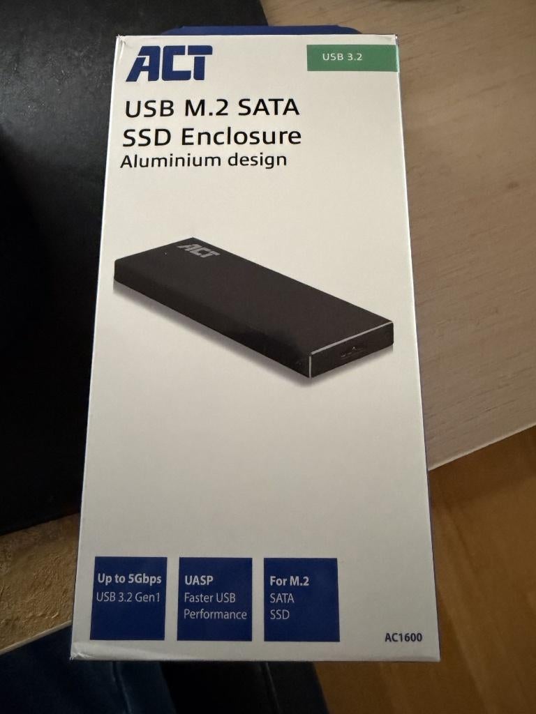 USB M.2 SATA SSD-behuizing, Ophalen of Verzenden, Zo goed als nieuw