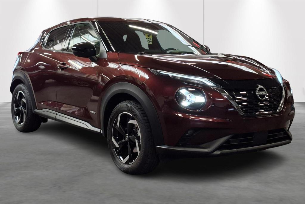 Nissan Juke Hybrid-AUT-Cam-Carplay-Airco-Sensoren, Auto's, Stof, 5 zetels, 5 deurs, Hybride Elektrisch/Benzine