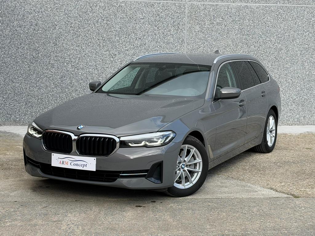 BMW 520d Break Diesel 2021 SHOWROOM garantie 12 Mois, Cuir, Argent ou Gris, Euro 6, Entreprise
