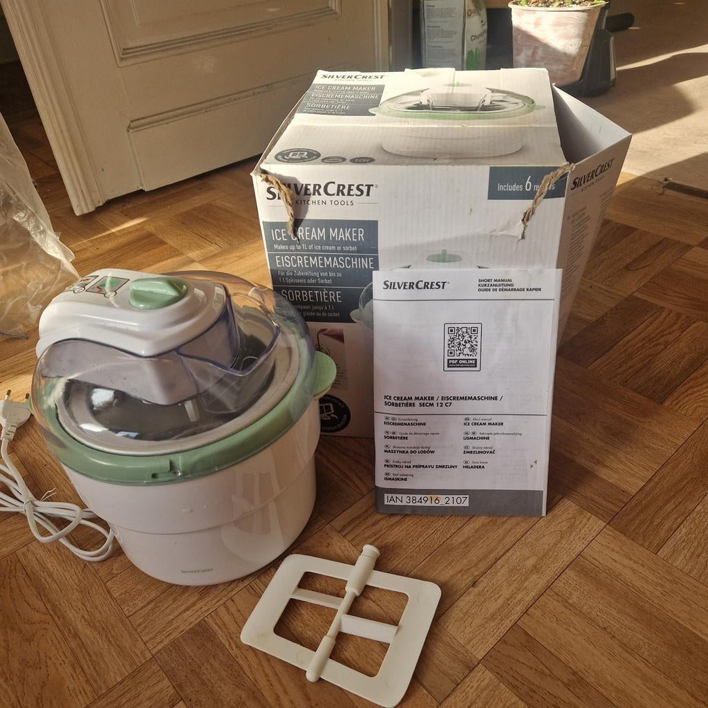 Sorbetière silvercrest, Electroménager, Enlèvement, Comme neuf