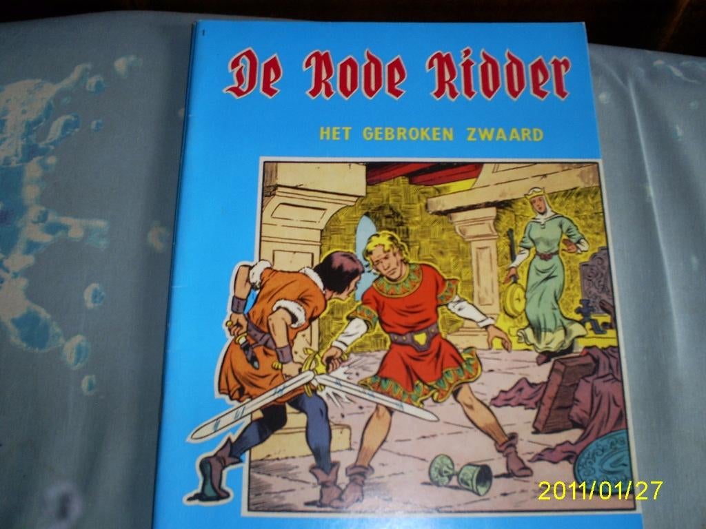 De rode ridder blauwe cover strips nieuwsblad versies, Boeken, Stripverhalen, Gelezen, Meerdere stripboeken, Ophalen of Verzenden