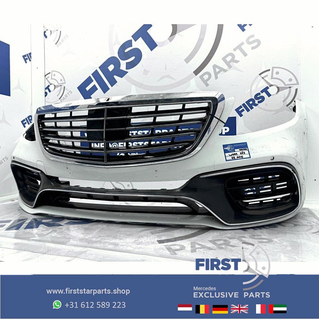 W222 Facelift S63 S65 AMG Voorbumper Origineel Mercedes 2018, Gebruikt, -, Voor, Ophalen of Verzenden