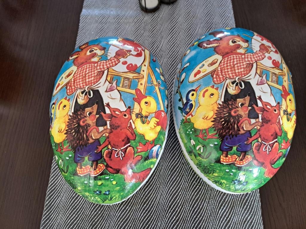 Vintage kartonnen paaseieren, Enlèvement ou Envoi, Comme neuf