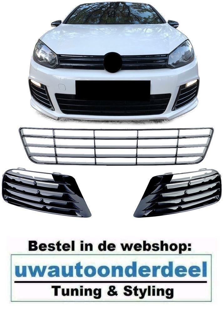 Hoogglans Zwart Grill Set Geschikt Voor Golf 6 R20, Verzenden
