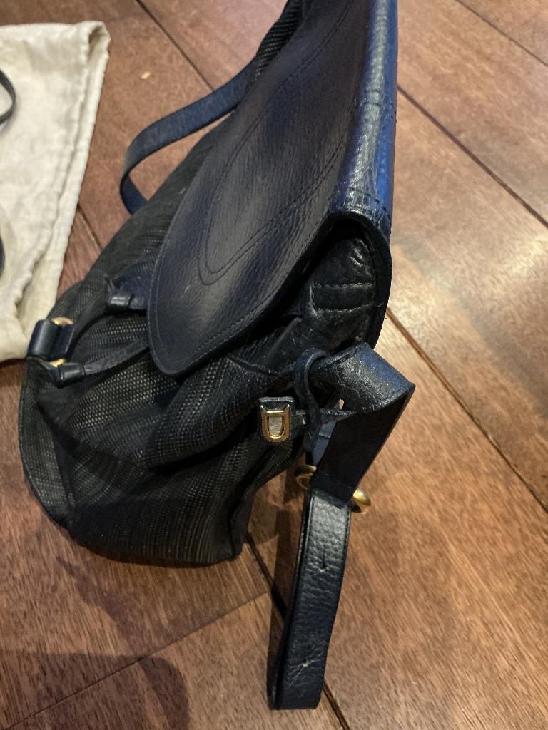 Delvaux tas, Ophalen, Gebruikt, Blauw, Handtas