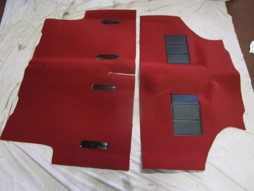 Ensemble de tapis, tunnel rond ROUGE avant 1973 Classic Mini, Enlèvement, Neuf, Austin