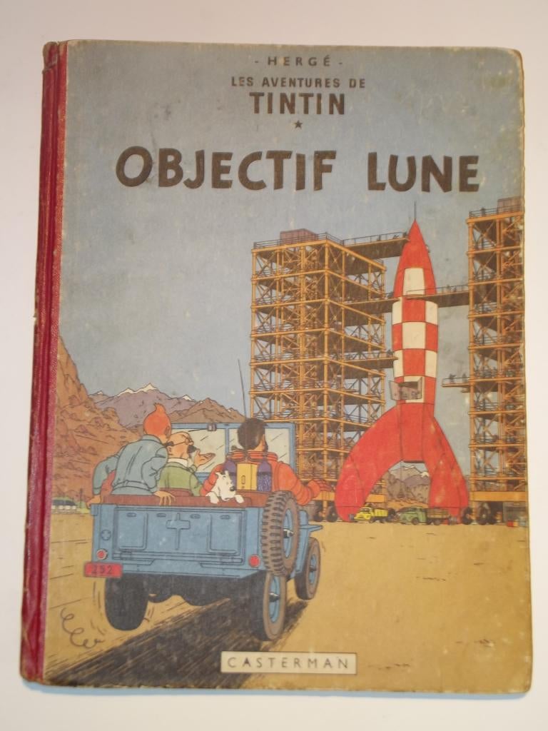 TINTIN / Objectif Lune / EO 1953, Livres, Une BD, Enlèvement ou Envoi, Utilisé, Hergé