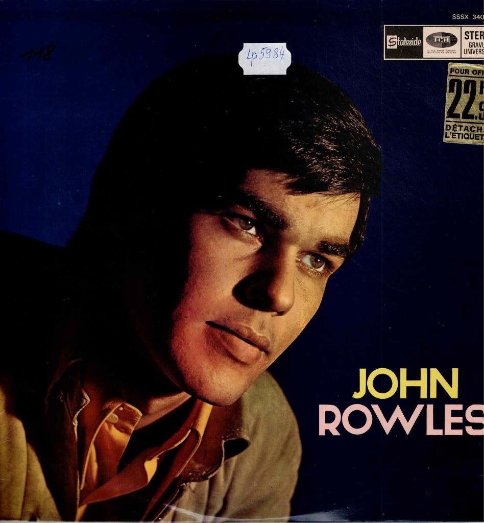 Vinyl, LP  /  John Rowles – John Rowles, Cd's en Dvd's, Ophalen of Verzenden, Overige formaten
