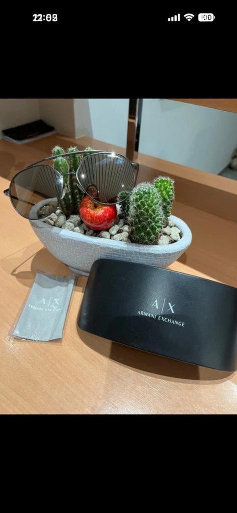 Lunettes de soleil ARMANI pour hommes, Autres marques, Gris, Comme neuf, Enlèvement