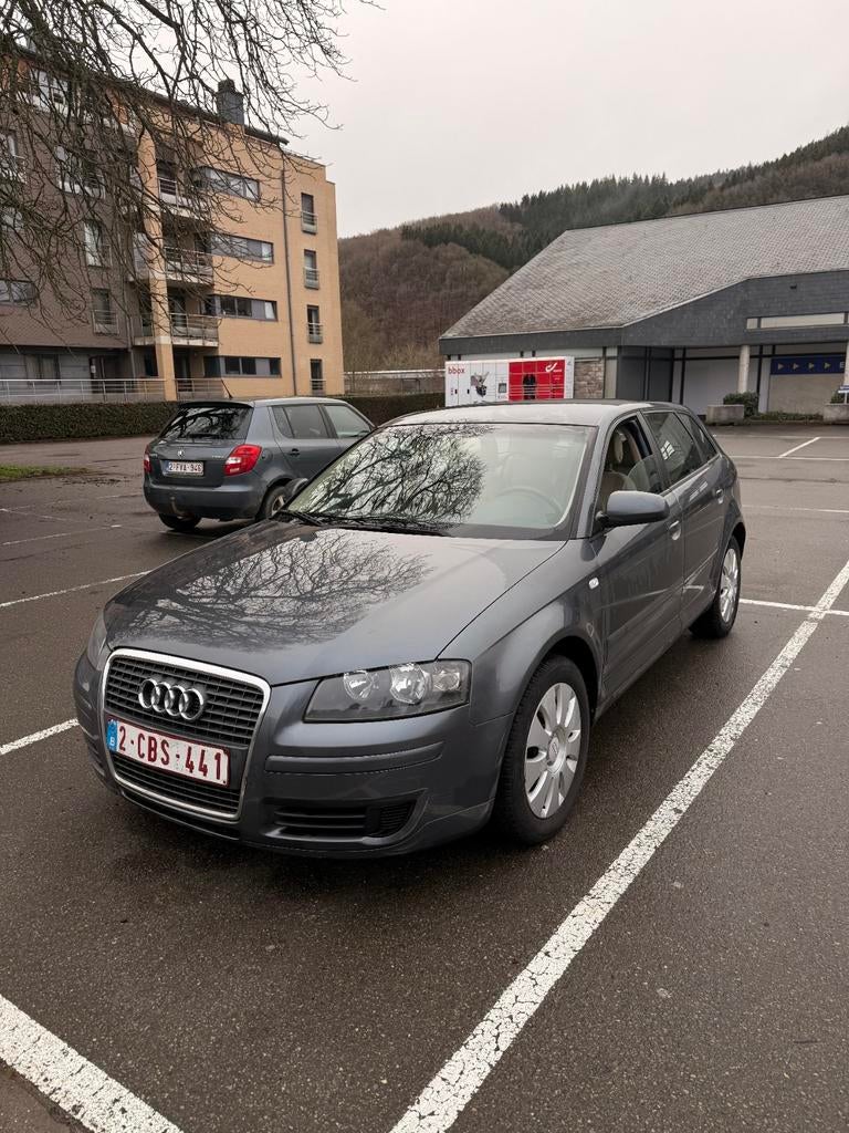 Audi A3 8P Sportback 1.9 TDI 105ch – 2006, Argent ou Gris, Achat, Beige, Boîte manuelle