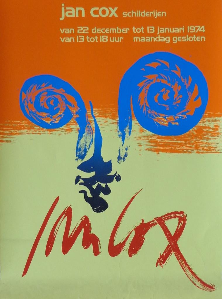 JAN COX / AFFICHE / KLEURZEEFDRUK / 91x59cm / PANTER, Enlèvement ou Envoi