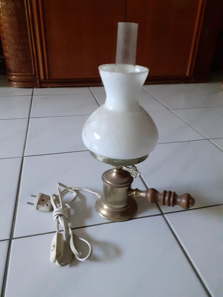 Olielampmodel, elektrisch, Gebruikt, Ophalen of Verzenden, Glas, Olielamp