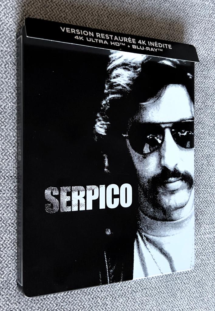 SERPICO (Rare) "STEELBOOK” Collector 4KUHD /// Staat Nieuw, Cd's en Dvd's, Blu-ray, Ophalen of Verzenden, Zo goed als nieuw, Klassiekers