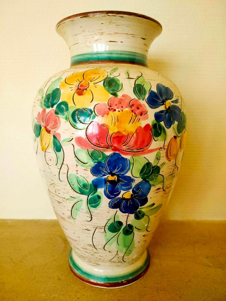 Vase vintage fait à la main, Antiquités & Art, Enlèvement