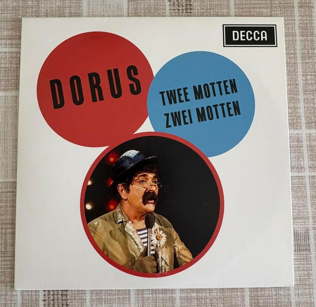 Dorus - Twee Mottten - Zwei Motten (Blauwe Vinyl) (SV), Ophalen of Verzenden, Zo goed als nieuw, Overige formaten, Levenslied of Smartlap