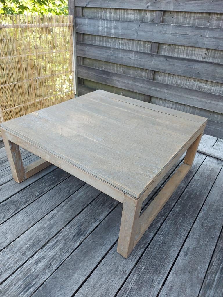 Teak tafel GRATIS af te halen!, Ophalen, Gebruikt, 50 tot 100 cm, 50 tot 100 cm