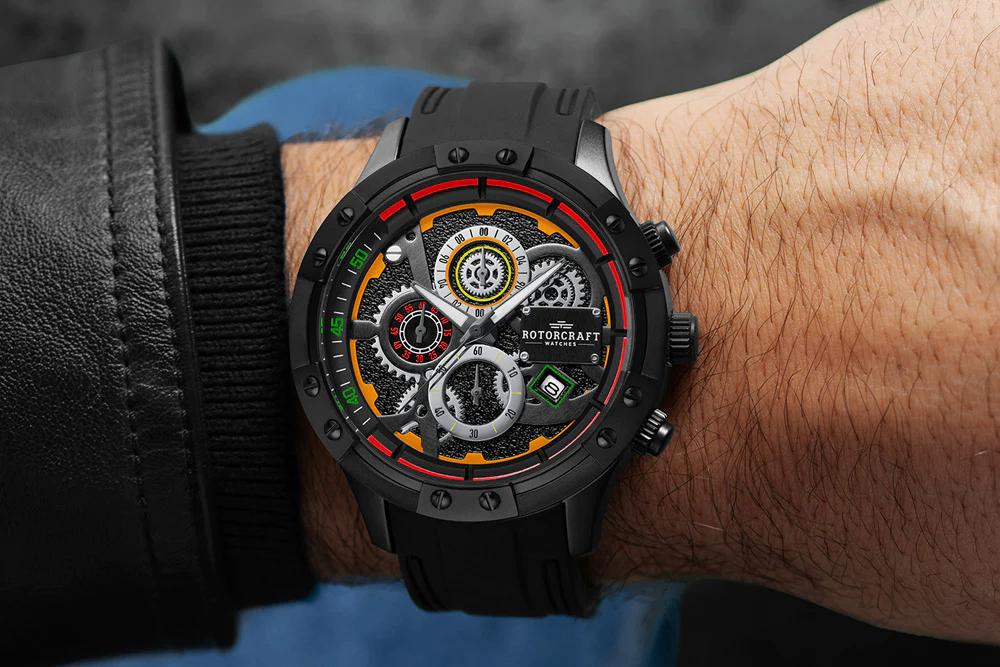 Rotorcraft Compass RC5704 Chrono Sport Nieuw! t.w.v € 499, Ophalen of Verzenden, Nieuw, Zwart