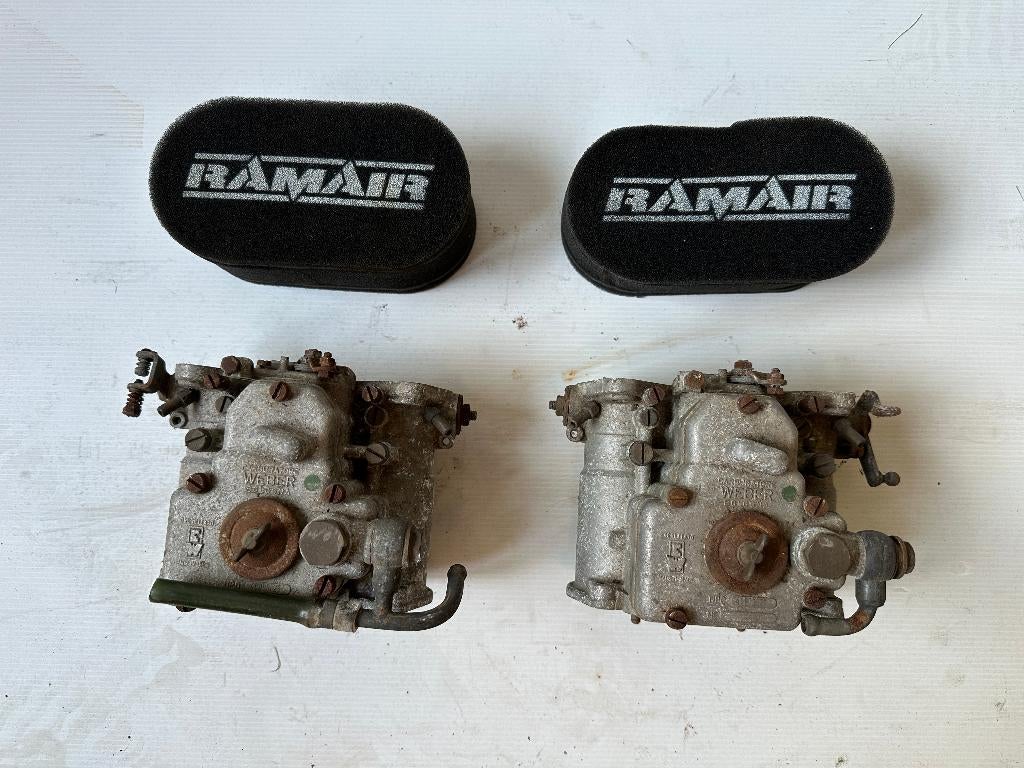 2 carbus weber 40 pour pour ALFA ROMEO COUPE GT BERTONE, Auto-onderdelen, Ophalen, Gebruikt, Alfa Romeo