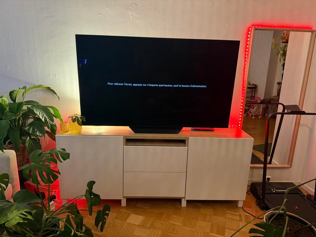 Meuble TV Ikea, Huis en Inrichting, Kasten |Televisiemeubels, Zo goed als nieuw, Eikenhout, Ophalen