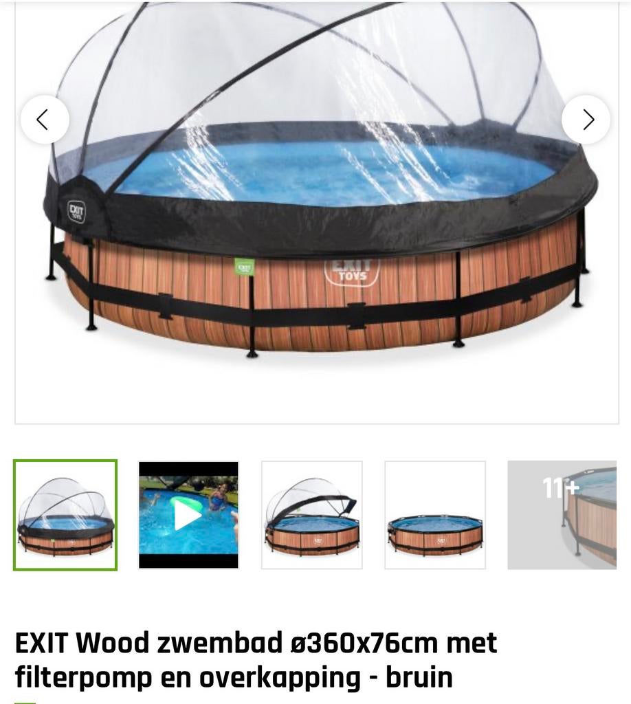 Piscine 360, Jardin & Terrasse, Piscines, 200 à 400 cm, 300 cm ou plus, Rond, Enlèvement