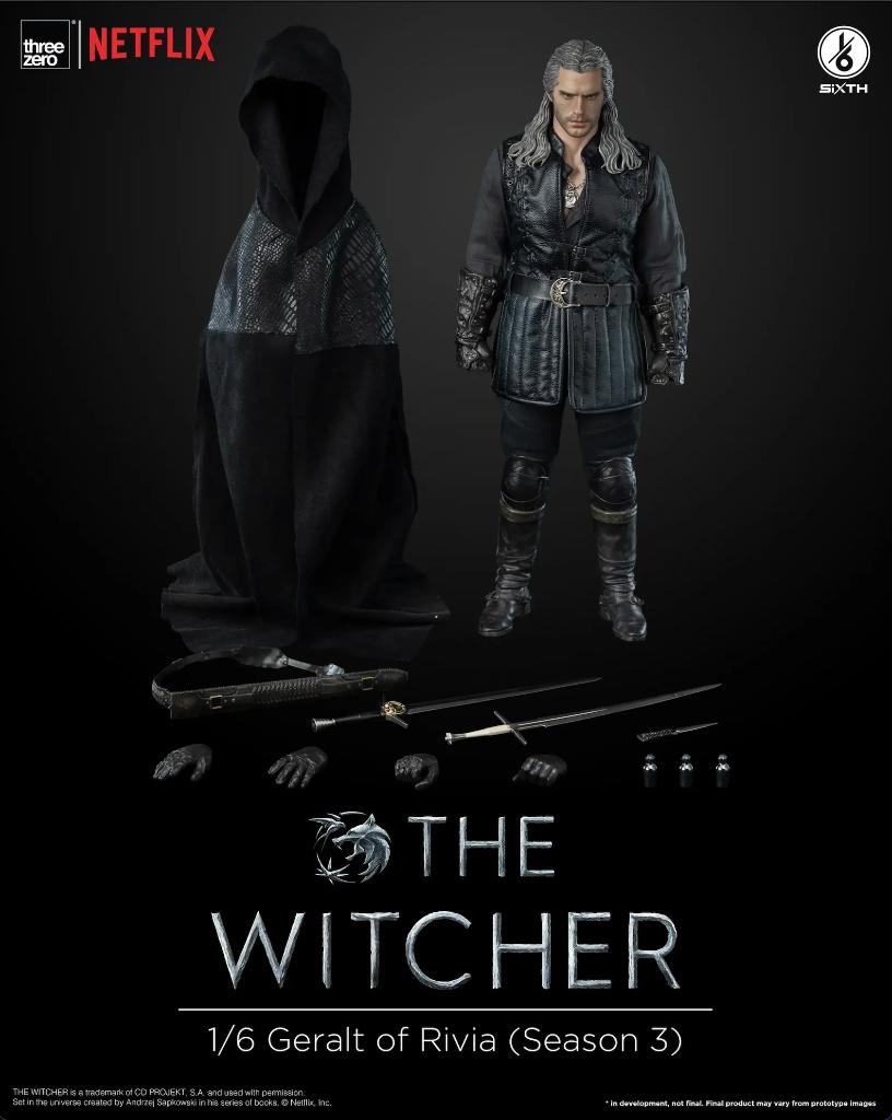 Threezero The Witcher Season 3 Geralt Of Rivia 30 cm Nieuw, Verzenden, Nieuw