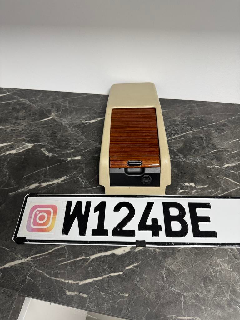 Mercedes vide poche w124 rollobox beige middenconsole, Enlèvement