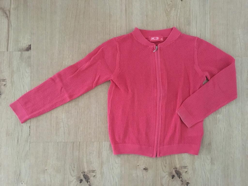 JBC, roos vestje / cardigan / gilet met rits (zomer) 122, Kinderen en Baby's, Kinderkleding | Maat 122, Ophalen of Verzenden, JBC.
