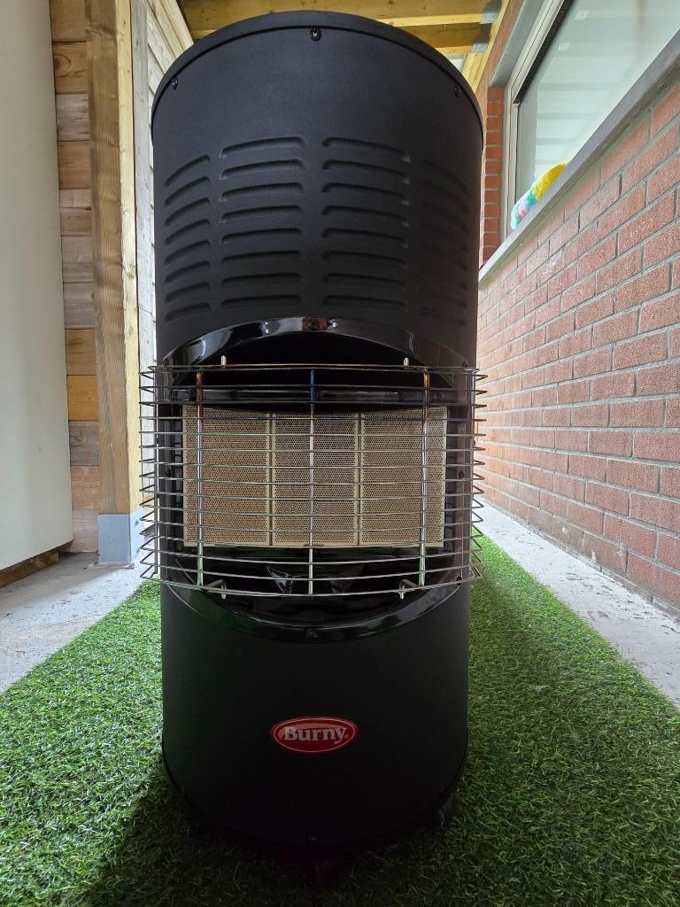 kachel terrasverwarming Burny Sahara Black, Tuin en Terras, Terrasverwarmers, Zo goed als nieuw, Gas, Vloer, Draaibaar, Ophalen
