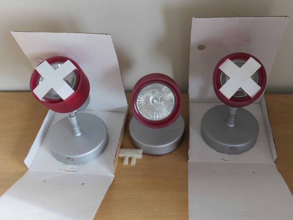 3 nieuwe spotjes - Massive - 50 Watt - verlichting - lamp, Maison & Meubles, Lampes | Spots, Neuf, Spot encastrable ou Spot mural