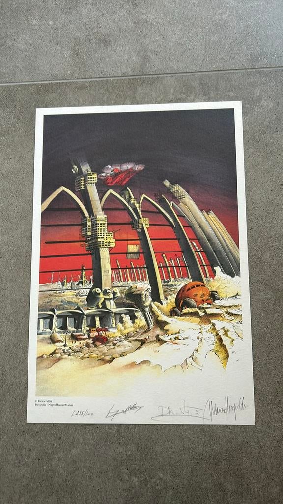 Parispolis zeefdruk gesigneerd genummerd 1994, Verzamelen, Ophalen of Verzenden, Nieuw