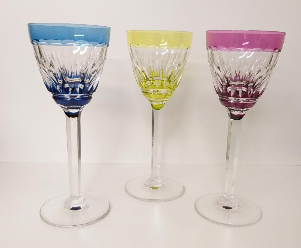 3 verres en cristal Val Saint Lambert, Enlèvement ou Envoi