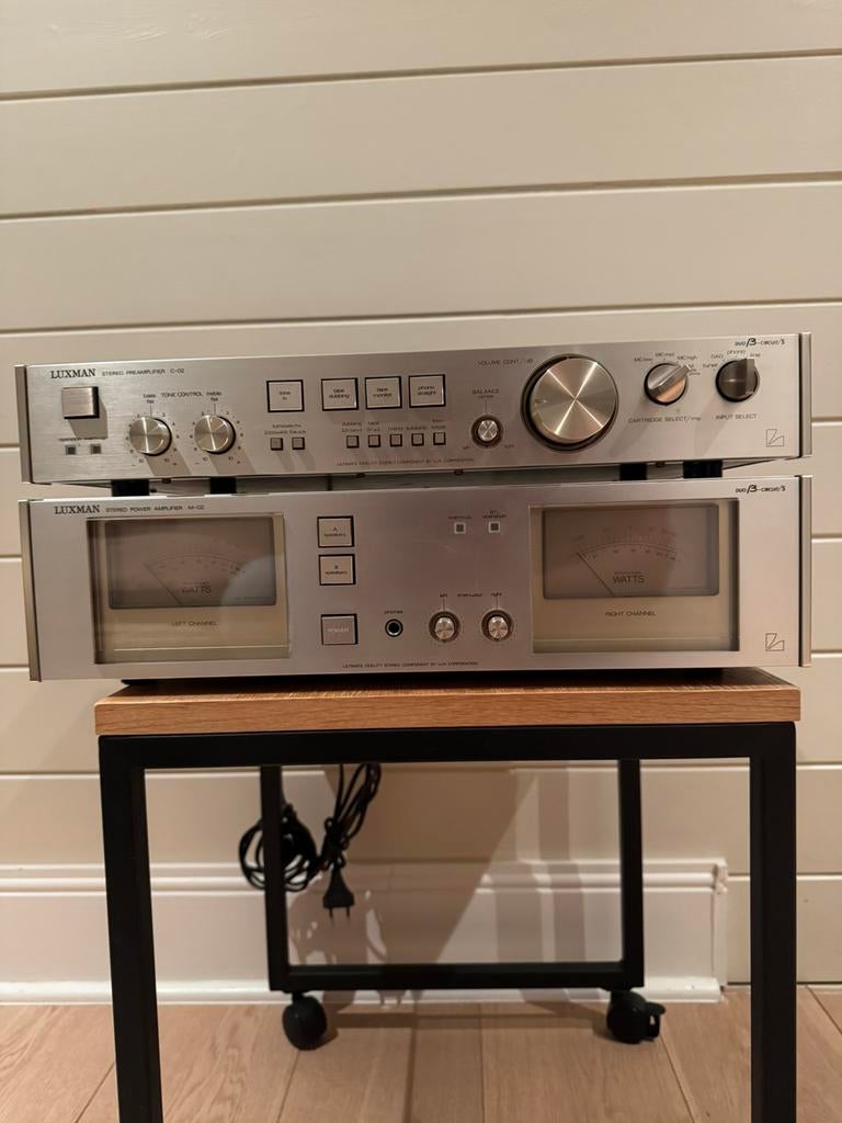 Pré-ampli  et de ampli de puissance Vintage Luxman C02- M02, Enlèvement, Comme neuf