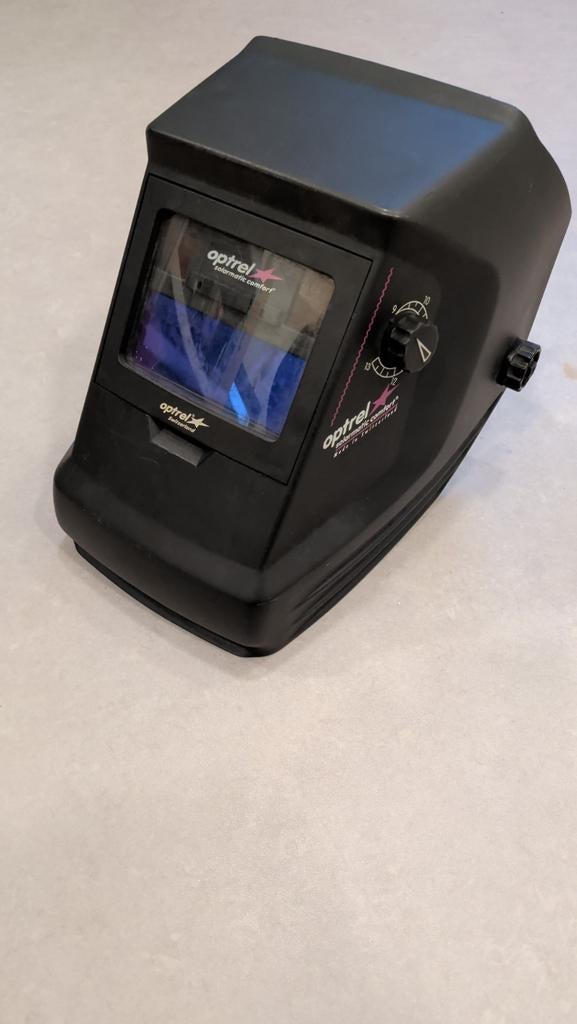 Automatische lashelm Optrel Solarmatic Comfort, Doe-het-zelf en Bouw, Laskappen, Lasfilter, Ophalen of Verzenden, Gebruikt