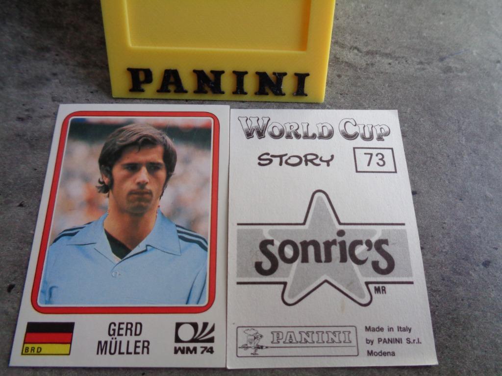 PANINI  AUTOCOLLANT DE FOOTBALL GERD MULLER HISTOIRE DE LA C, Enlèvement ou Envoi, Autocollant