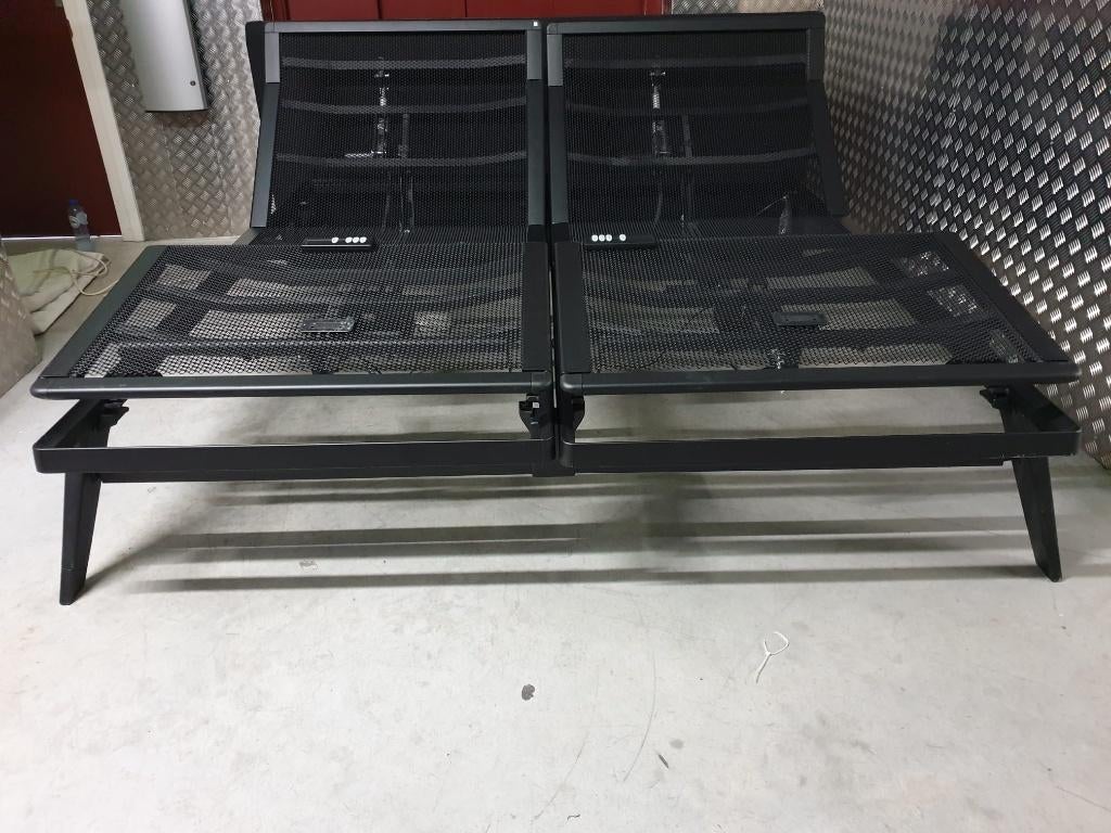 Auping Original bedden, Huis en Inrichting, Slaapkamer | Bedden, Verstelbaar, Zwart, Ophalen of Verzenden, Zo goed als nieuw