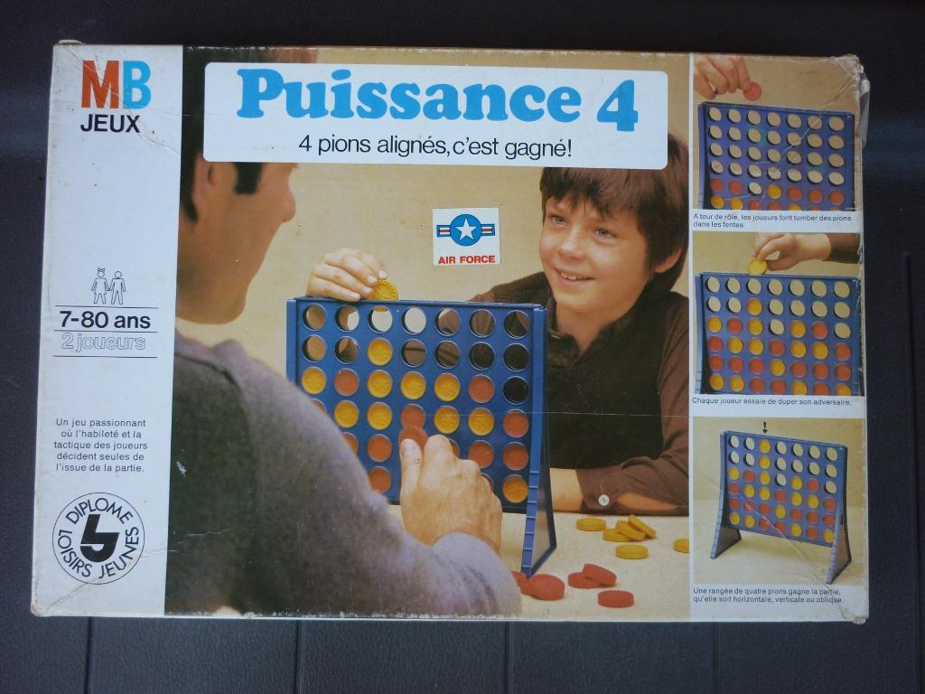 Jeu de société - Puissance 4 Vintage, 1 ou 2 joueurs, Enlèvement ou Envoi, Utilisé, MB