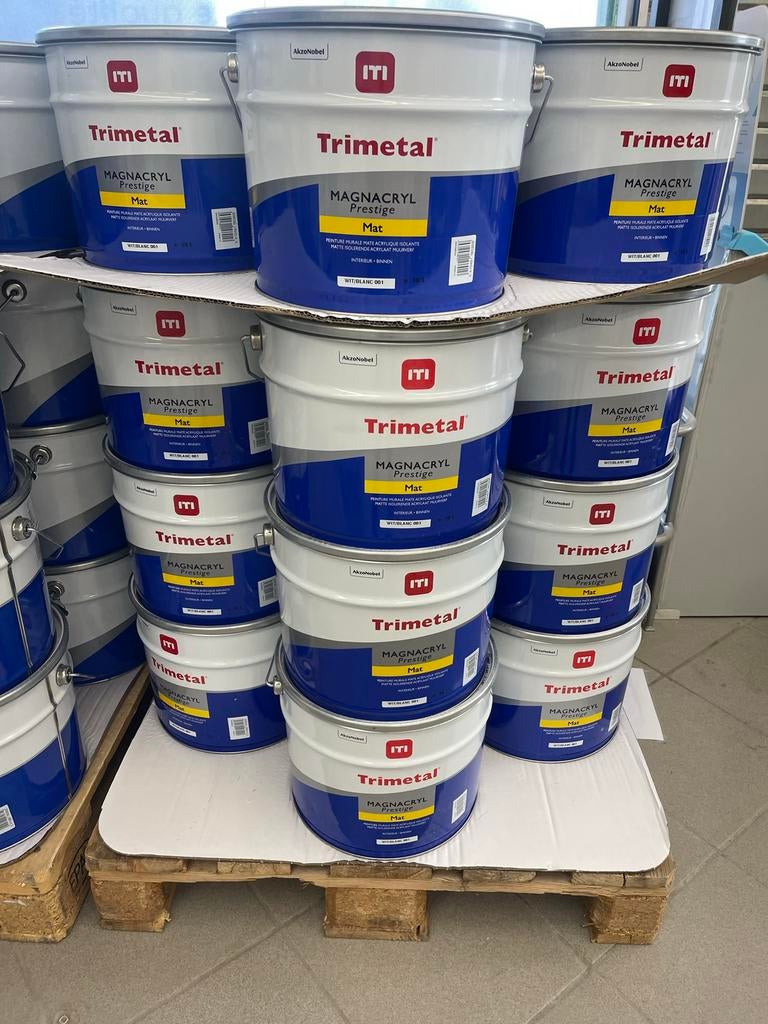 ❗️🔥️ PEINTURE TRIMETAL MAGNACRYL PRESTIGE, LEVIS , Sigma❗️, 10 à 15 litres, Neuf, Blanc, Peinture