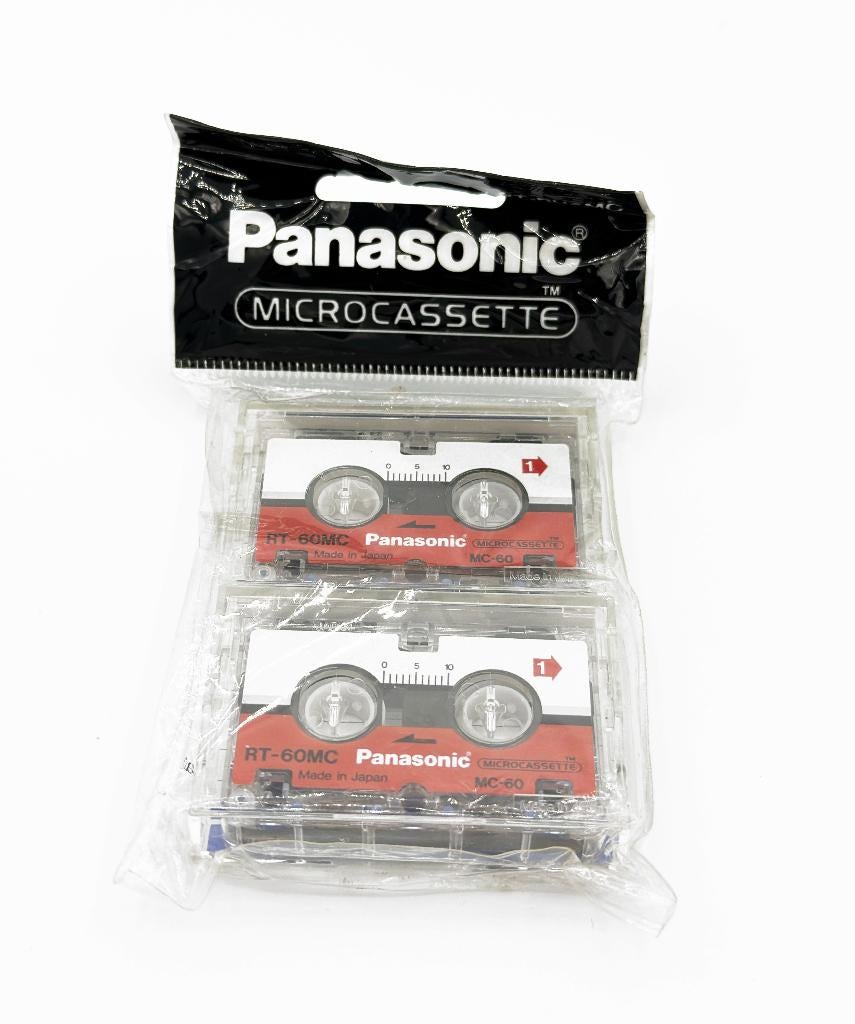 2 x Panasonic Microcassettes RT-60MC / NIEUW in verpakking, Audio, Tv en Foto, Bandrecorder, Ophalen of Verzenden, Onderdeel