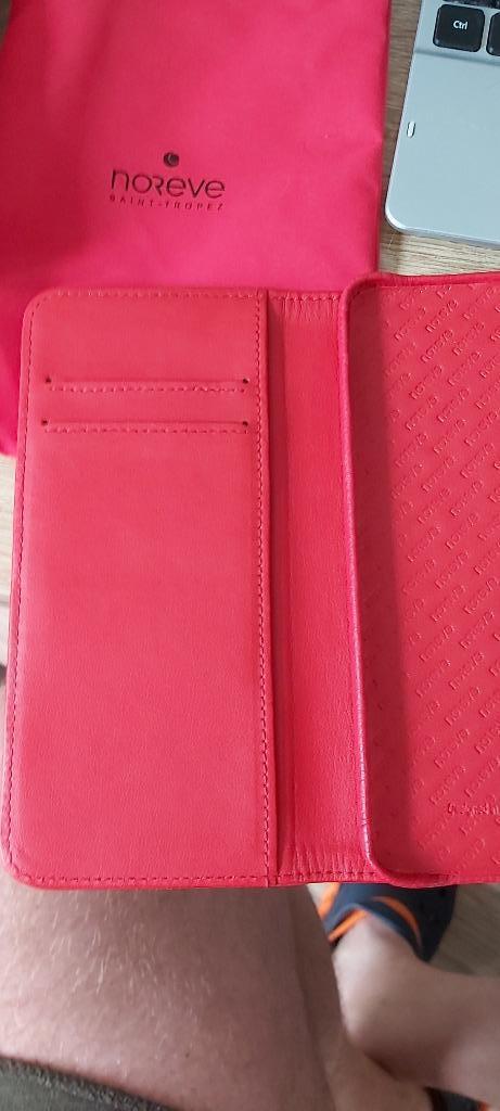 Noreve telefoonhoes Samsung Galaxy A70 in  rood leder, Enlèvement, Neuf, Autres modèles