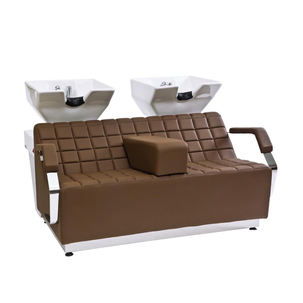 zwart Dubbele wasunit saloninrichting barbier kapper salonme, Ophalen of Verzenden, Nieuw, Binnen