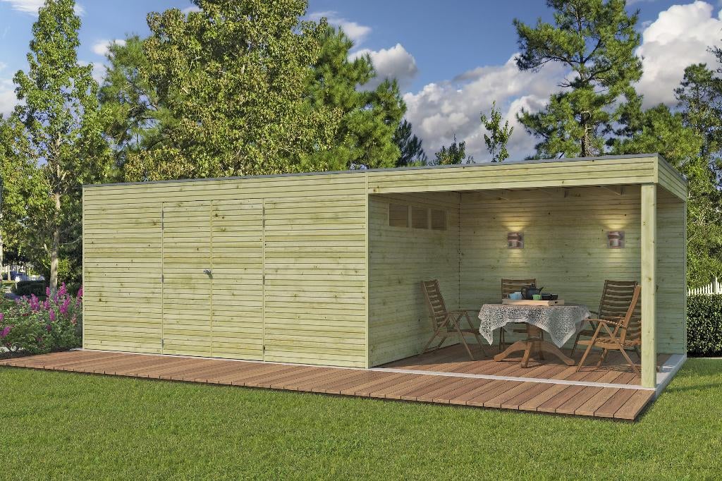 Nouvel abri de jardin moderne Qube 7203EXT300, Hobby & Loisirs créatifs, Hobby & Loisirs Autre, Neuf, Envoi