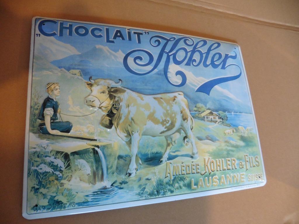 metaalplaat Choclait Kohler, Ophalen of Verzenden, Zo goed als nieuw, Foto