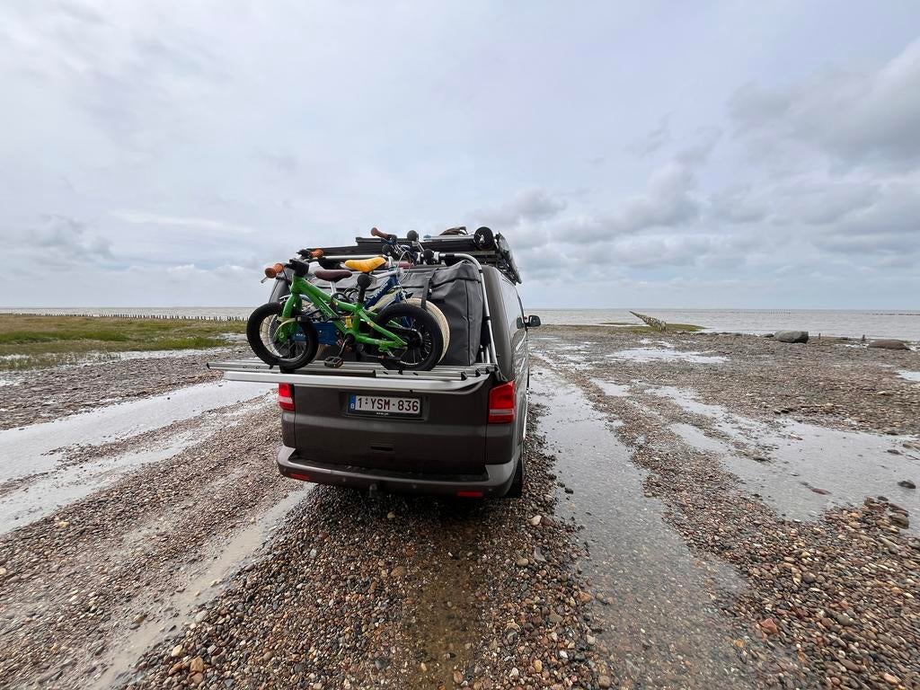 Origineel VW fietsenrek T5 fietsendrager, Caravans en Kamperen, Ophalen, Gebruikt