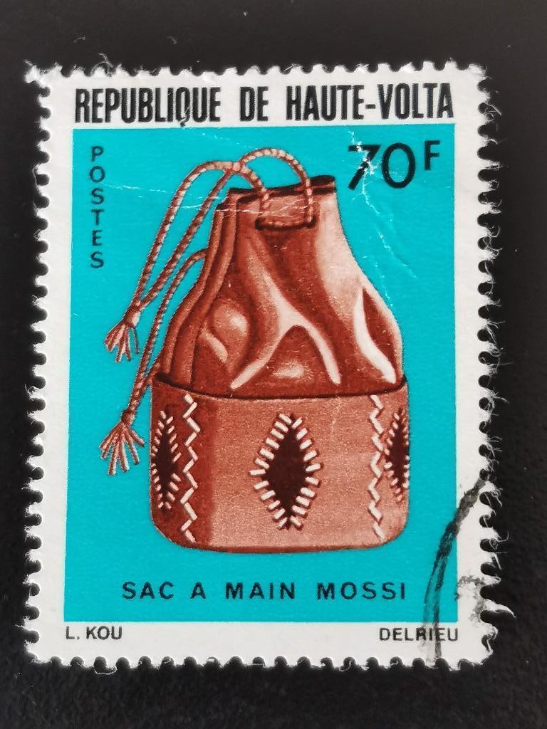 Haute-Volta 1977 - artisanat - Sac à main Mossi, Enlèvement ou Envoi, Autres pays, Affranchi
